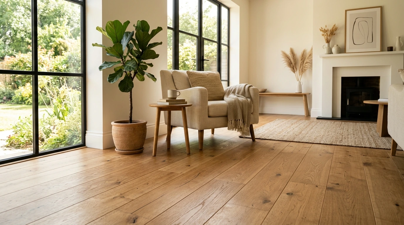 Pose de parquet en bois