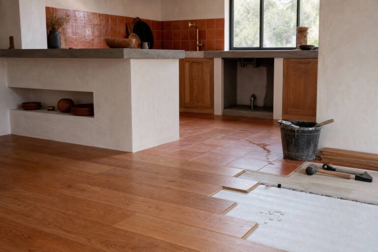 Parquet flottant dans la cuisine : compatible ou risqué ?