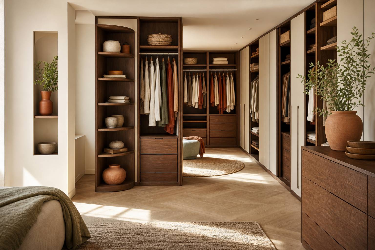 Dressing sur mesure : prix, conception et bonnes dimensions, Dressing sur mesure et configurations :