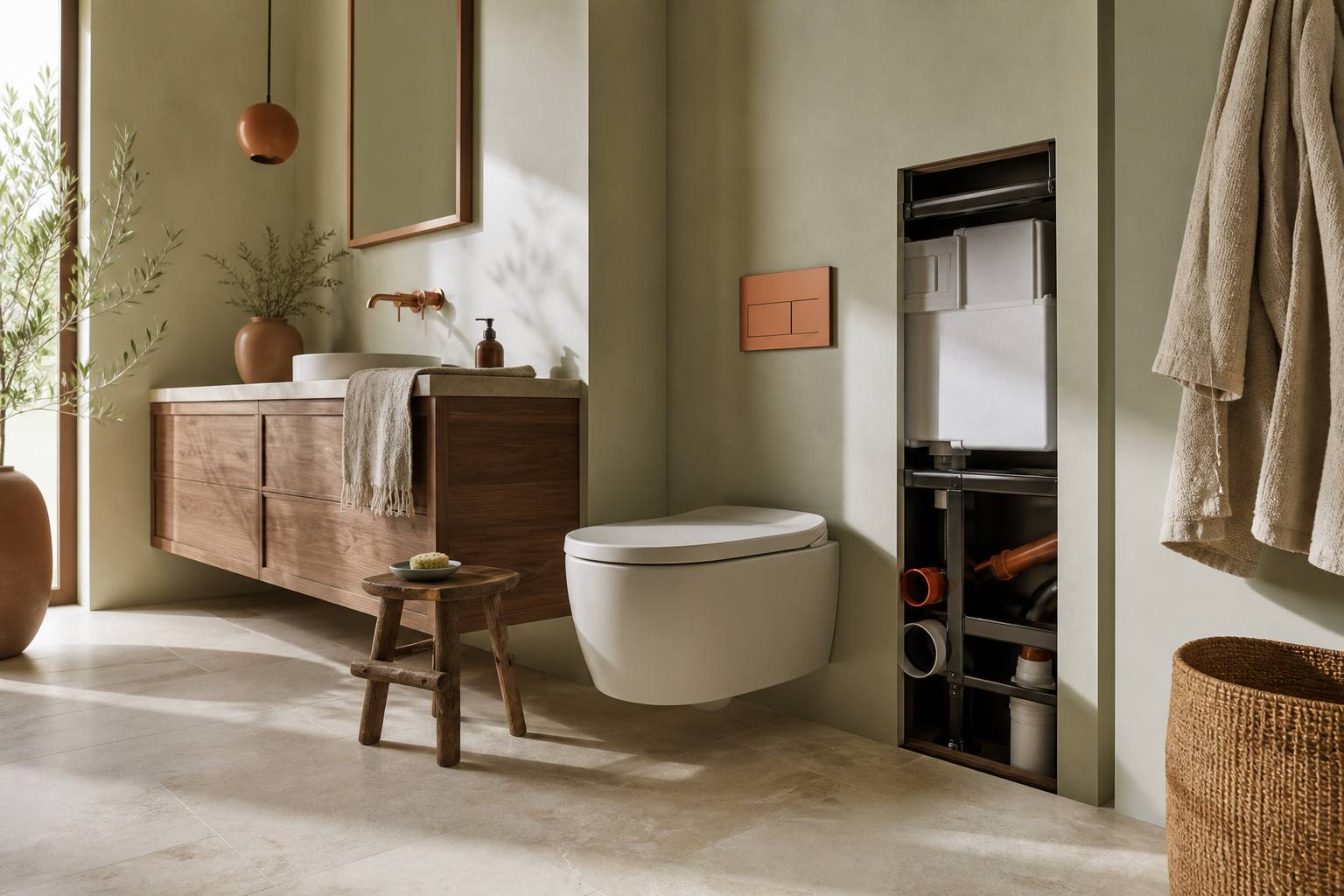 Geberit : bâti-supports et WC suspendus passés au crible, Geberit et ses bâti-supports de WC