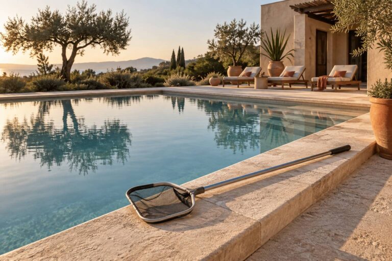 Épuisette piscine : fond ou surface, bien la choisir