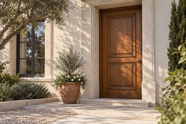 Porte d&rsquo;entrée bois : isolation, sécurité et prix posé